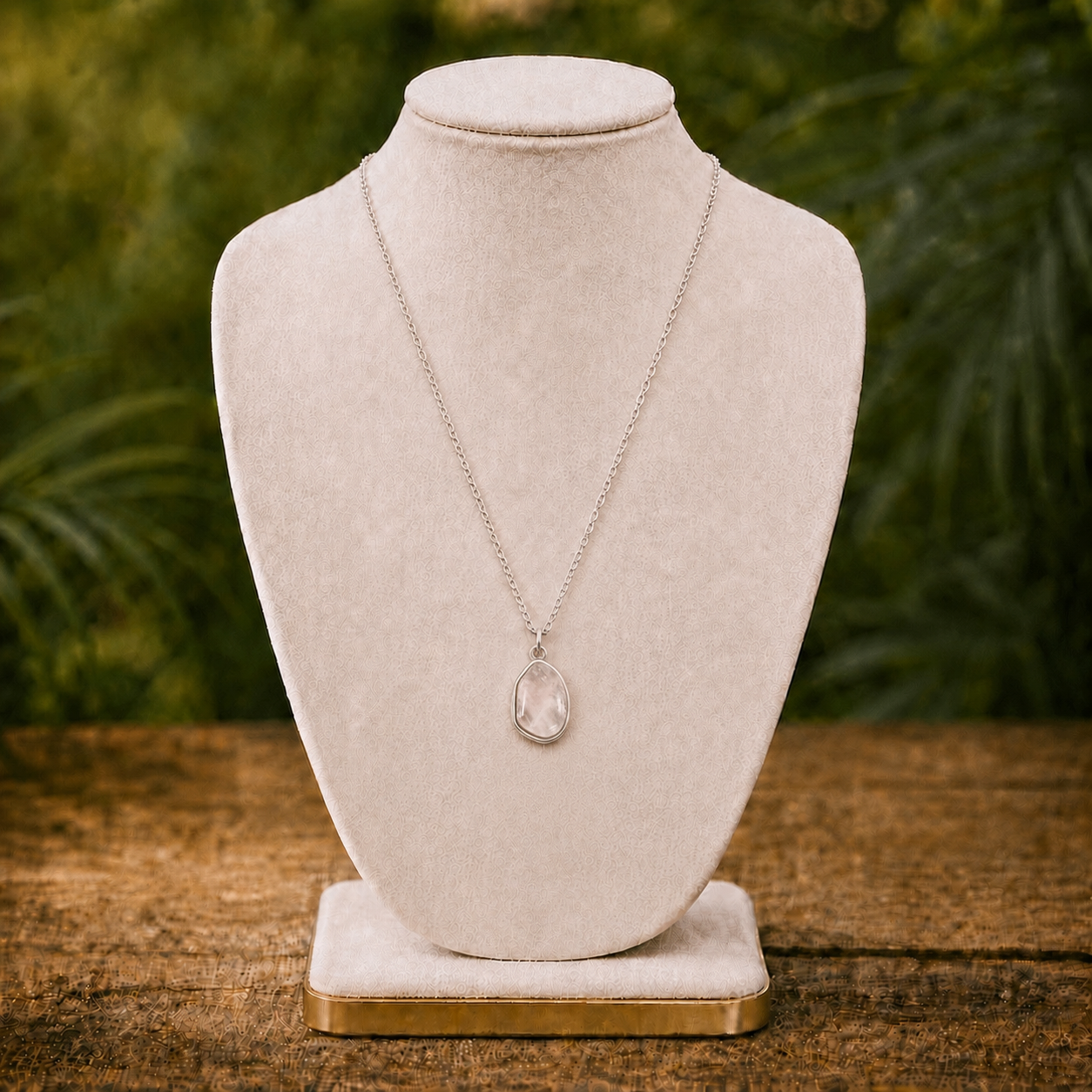 Collana con pietra naturale