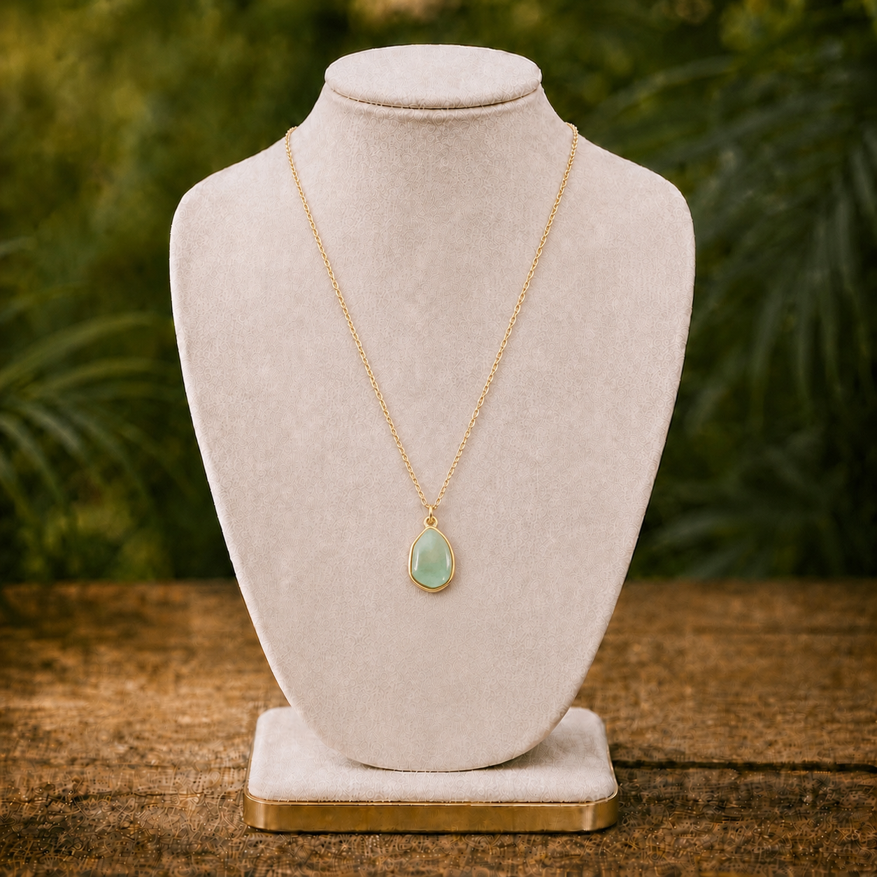 Collana con pietra naturale